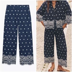 ZARA EMBROIDERED CULOTTES